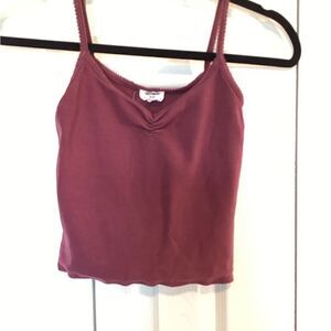 Cotton On Women's Tank Top in Burgundy